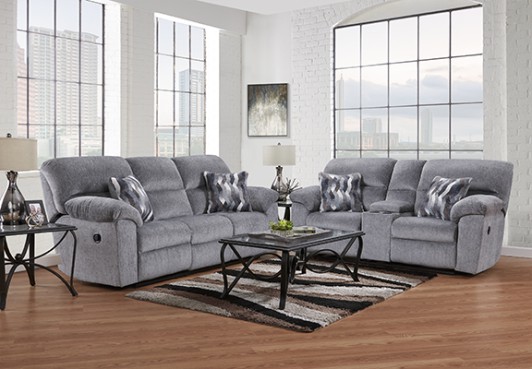 Kynance Grey Reclining Sofa & Loveseat